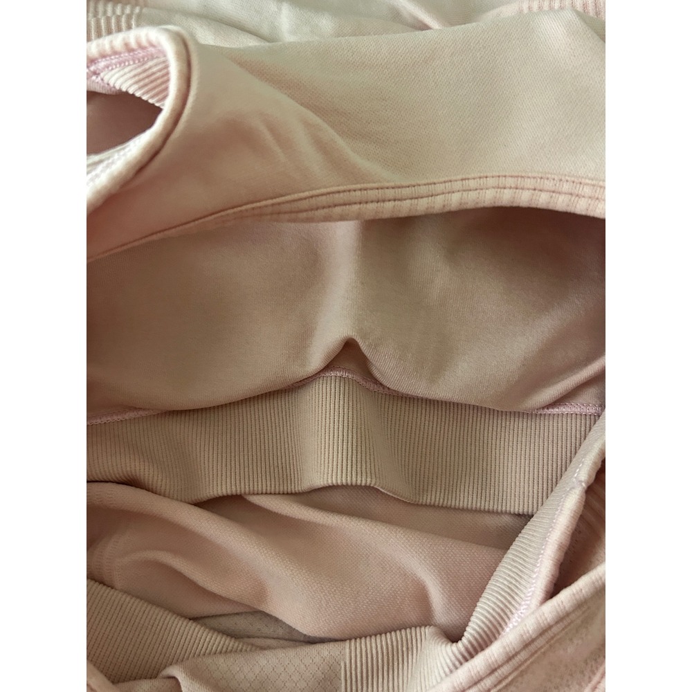Lululemon Ebb to Street Tank Top Pink Size 4 Padded Shelf Bra Ribbed Seamless - Picture 5 of 5